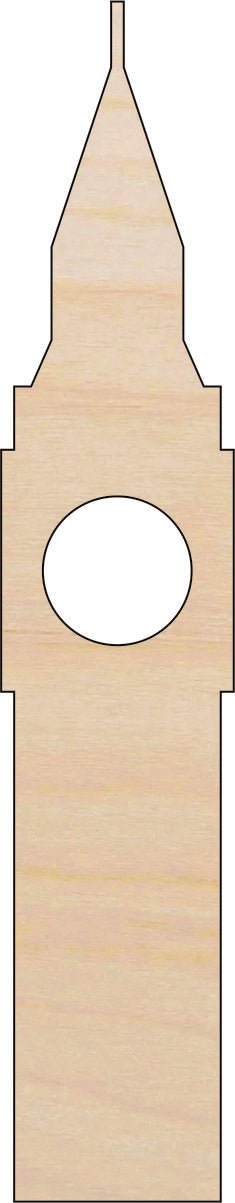 Tower Wood Craft Shape - Laser Cut Baltic Birch Unfinished DIY Wood Art Supplies BLD105 - The Wood Shape Store