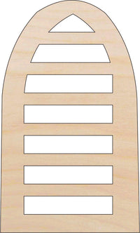 Window Wood Craft Shape - Laser Cut Baltic Birch Unfinished DIY Wood Art Supplies BLD113 - The Wood Shape Store