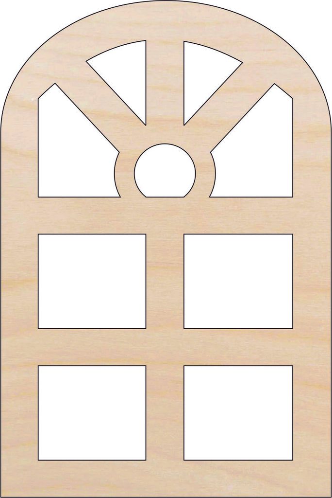 Window - Laser Cut Out Unfinished Wood Craft Shape BLD114