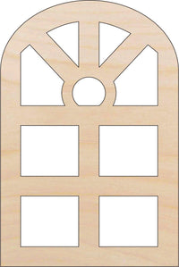 Window Wood Craft Shape - Laser Cut Baltic Birch Unfinished DIY Wood Art Supplies BLD114 - The Wood Shape Store