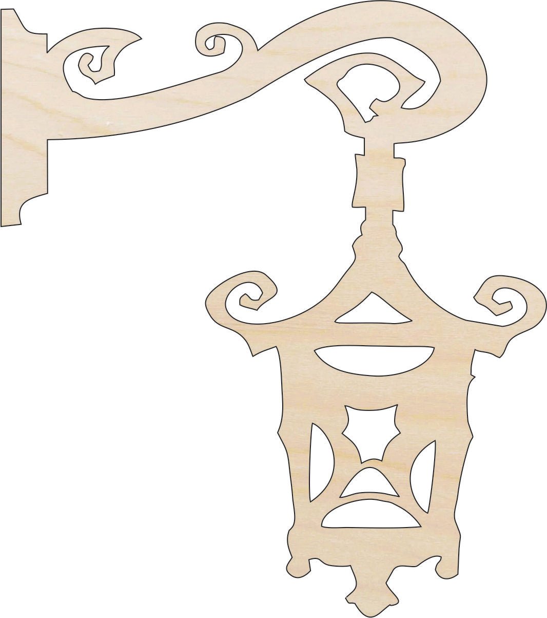 Lantern Wood Craft Shape - Laser Cut Baltic Birch Unfinished DIY Wood Art Supplies BLD1 - The Wood Shape Store