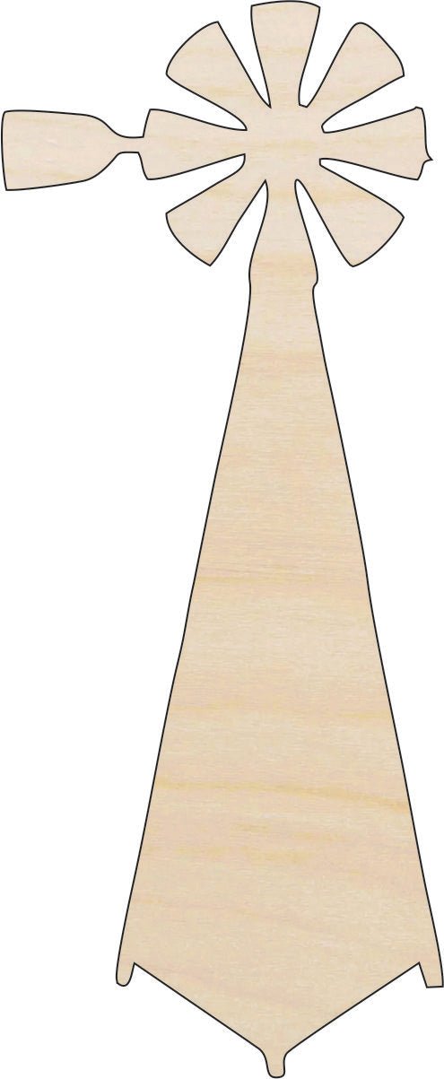 Windmill Wood Craft Shape - Laser Cut Baltic Birch Unfinished DIY Wood Art Supplies BLD36 - The Wood Shape Store