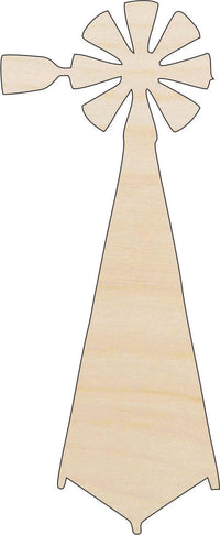 Windmill Wood Craft Shape - Laser Cut Baltic Birch Unfinished DIY Wood Art Supplies BLD36 - The Wood Shape Store