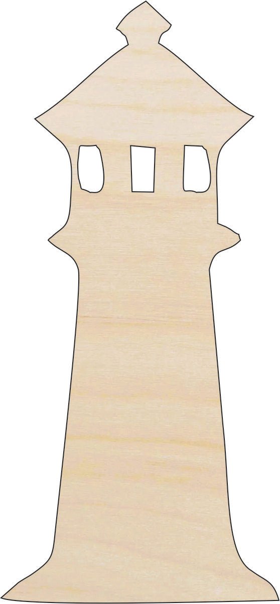 Lighthouse Wood Craft Shape – Laser Cut Baltic Birch Unfinished DIY Wood Art Supplies BLD57 - The Wood Shape Store