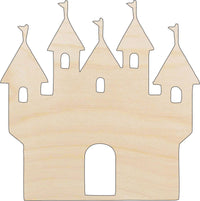 Castle Wood Craft Shape – Laser Cut Baltic Birch Unfinished DIY Wood Art Supplies BLD59 - The Wood Shape Store