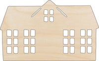 House Wood Craft Shape - Laser Cut Baltic Birch Unfinished DIY Wood Art Supplies BLD63 - The Wood Shape Store