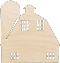 Barn Wood Craft Shape – Laser Cut Baltic Birch Unfinished DIY Wood Art Supplies BLD64 - The Wood Shape Store