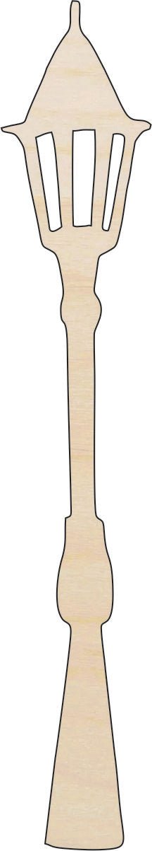 Street Lantern Wood Craft Shape - Laser Cut Baltic Birch Unfinished DIY Wood Art Supplies BLD73 - The Wood Shape Store