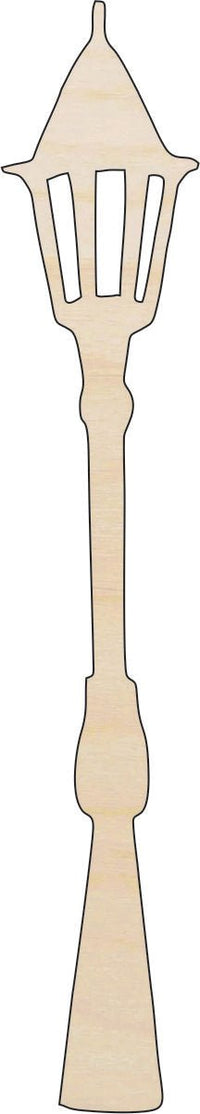 Street Lantern Wood Craft Shape - Laser Cut Baltic Birch Unfinished DIY Wood Art Supplies BLD73 - The Wood Shape Store