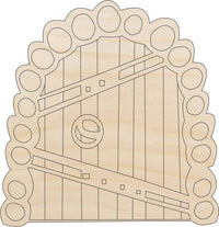 Fairy Door Wood Craft Shape - Laser Cut Baltic Birch Unfinished DIY Wood Art Supplies BLD77 - The Wood Shape Store