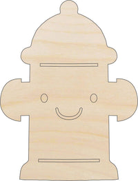 Fire Hydrant Wood Craft Shape - Laser Cut Baltic Birch Unfinished DIY Wood Art Supplies BLD80 - The Wood Shape Store