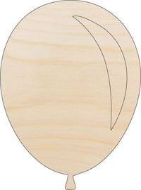 Balloon - Wood Craft Shape - Laser Cut Baltic Birch Unfinished DIY Wood Art Supplies BLN10 - The Wood Shape Store