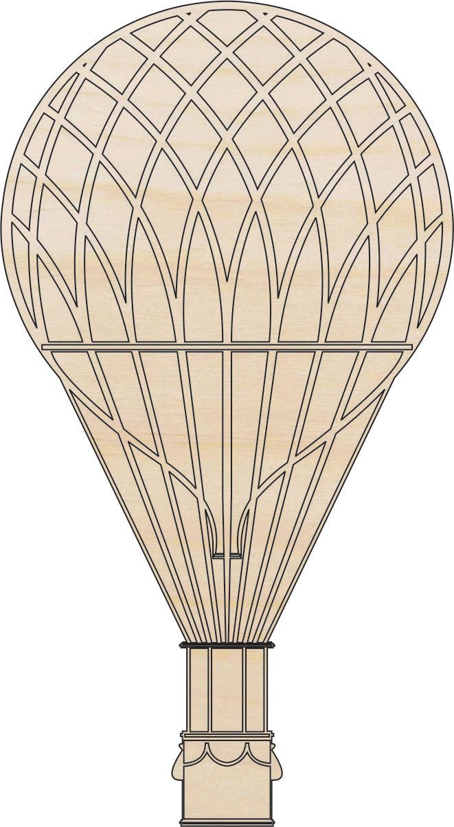 Balloon Wood Craft Shape - Laser Cut Baltic Birch Unfinished DIY Wood Art Supplies BLN11 - The Wood Shape Store