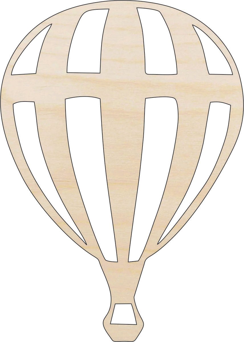 Balloon - Wood Craft Shape - Laser Cut Baltic Birch Unfinished DIY Wood Art Supplies BLN2 - The Wood Shape Store