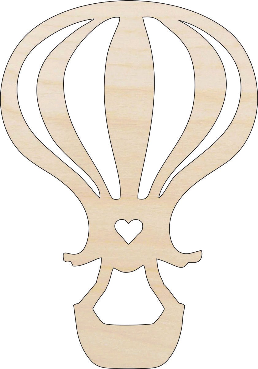 Balloon Wood Craft Shape - Laser Cut Baltic Birch Unfinished DIY Wood Art Supplies BLN3 - The Wood Shape Store