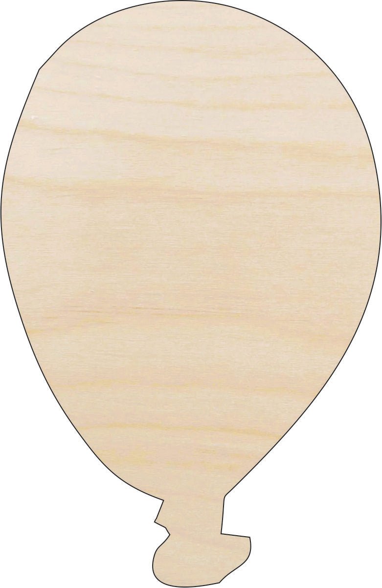 Balloon Wood Craft Shape - Laser Cut Baltic Birch Unfinished DIY Wood Art Supplies BLN7 - The Wood Shape Store