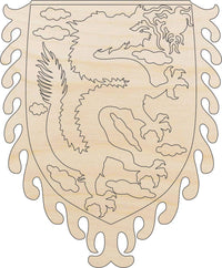 Banner - Wood Craft Shape - Laser Cut Baltic Birch Unfinished DIY Wood Art Supplies BNR17 - The Wood Shape Store