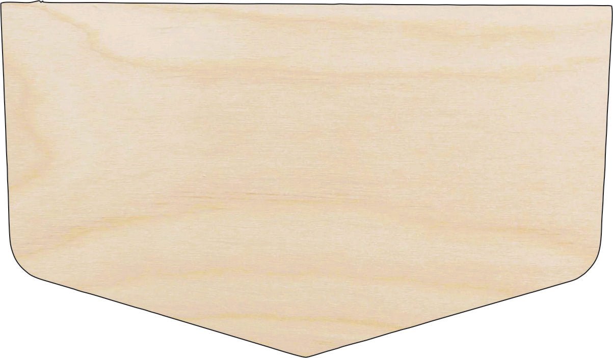 Banner - Wood Craft Shape - Laser Cut Baltic Birch Unfinished DIY Wood Art Supplies BNR23 - The Wood Shape Store