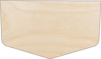 Banner - Wood Craft Shape - Laser Cut Baltic Birch Unfinished DIY Wood Art Supplies BNR23 - The Wood Shape Store