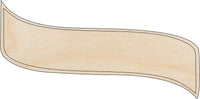 Banner - Wood Craft Shape - Laser Cut Baltic Birch Unfinished DIY Wood Art Supplies BNR27 - The Wood Shape Store