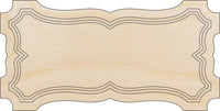 Banner - Wood Craft Shape - Laser Cut Baltic Birch Unfinished DIY Wood Art Supplies BNR47 - The Wood Shape Store
