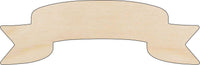 Banner - Wood Craft Shape - Laser Cut Baltic Birch Unfinished DIY Wood Art Supplies BNR4 - The Wood Shape Store