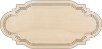 Plaque Wood Craft Shape - Laser Cut Baltic Birch Unfinished DIY Wood Art Supplies BNR52 - The Wood Shape Store