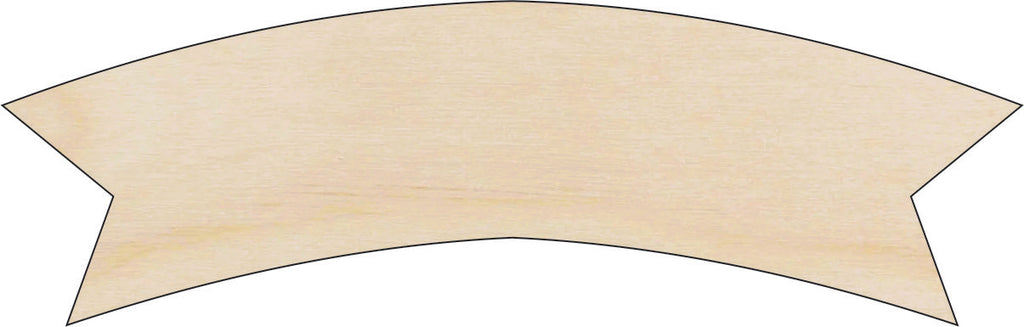 Banner - Laser Cut Out Unfinished Wood Craft Shape BNR5