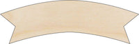 Banner - Wood Craft Shape - Laser Cut Baltic Birch Unfinished DIY Wood Art Supplies BNR5 - The Wood Shape Store
