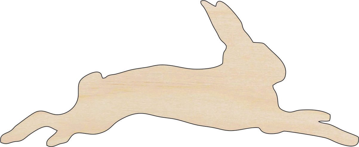 Bunny - Wood Craft Shape - Laser Cut Baltic Birch Unfinished DIY Wood Art Supplies BNY13 - The Wood Shape Store