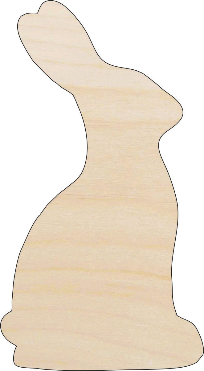 Bunny - Wood Craft Shape - Laser Cut Baltic Birch Unfinished DIY Wood Art Supplies BNY14 - The Wood Shape Store