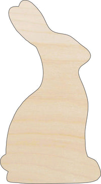 Bunny - Wood Craft Shape - Laser Cut Baltic Birch Unfinished DIY Wood Art Supplies BNY14 - The Wood Shape Store