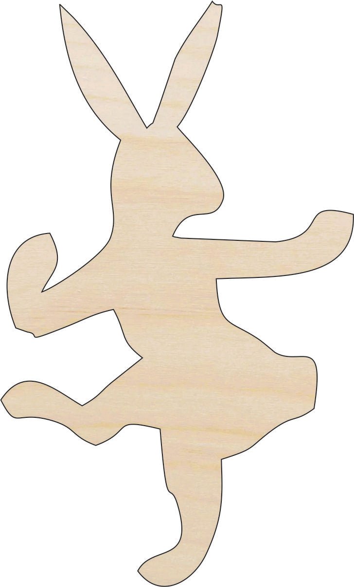 Bunny - Wood Craft Shape - Laser Cut Baltic Birch Unfinished DIY Wood Art Supplies BNY1 - The Wood Shape Store