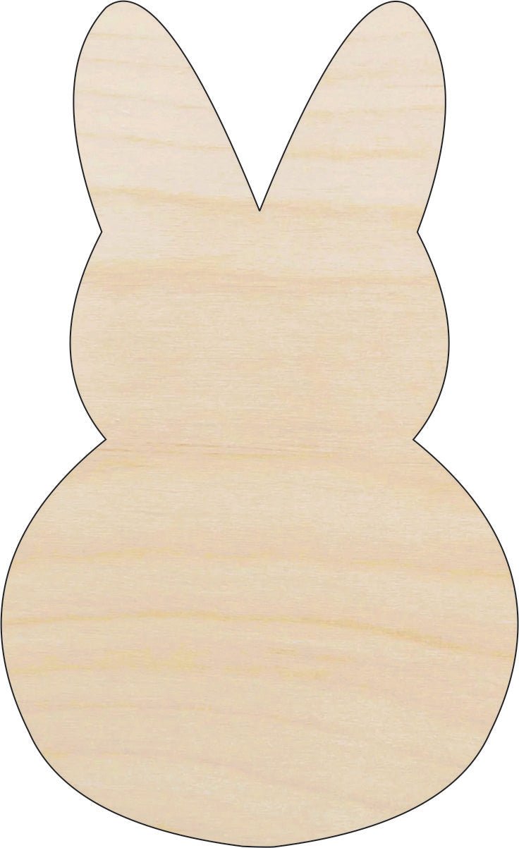 Bunny - Wood Craft Shape - Laser Cut Baltic Birch Unfinished DIY Wood Art Supplies BNY20 - The Wood Shape Store