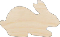 Bunny - Wood Craft Shape - Laser Cut Baltic Birch Unfinished DIY Wood Art Supplies BNY27 - The Wood Shape Store