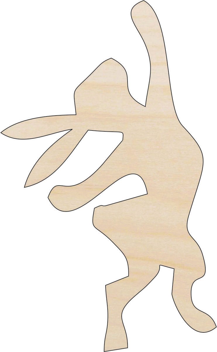 Bunny - Wood Craft Shape - Laser Cut Baltic Birch Unfinished DIY Wood Art Supplies BNY2 - The Wood Shape Store