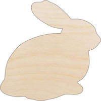 Bunny - Wood Craft Shape - Laser Cut Baltic Birch Unfinished DIY Wood Art Supplies BNY32 - The Wood Shape Store
