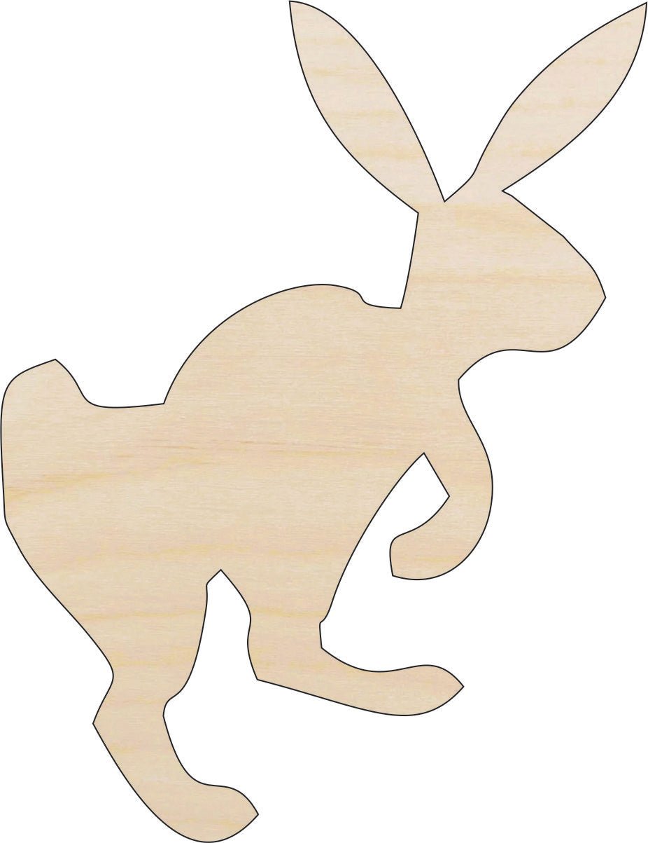Bunny - Wood Craft Shape - Laser Cut Baltic Birch Unfinished DIY Wood Art Supplies BNY3 - The Wood Shape Store