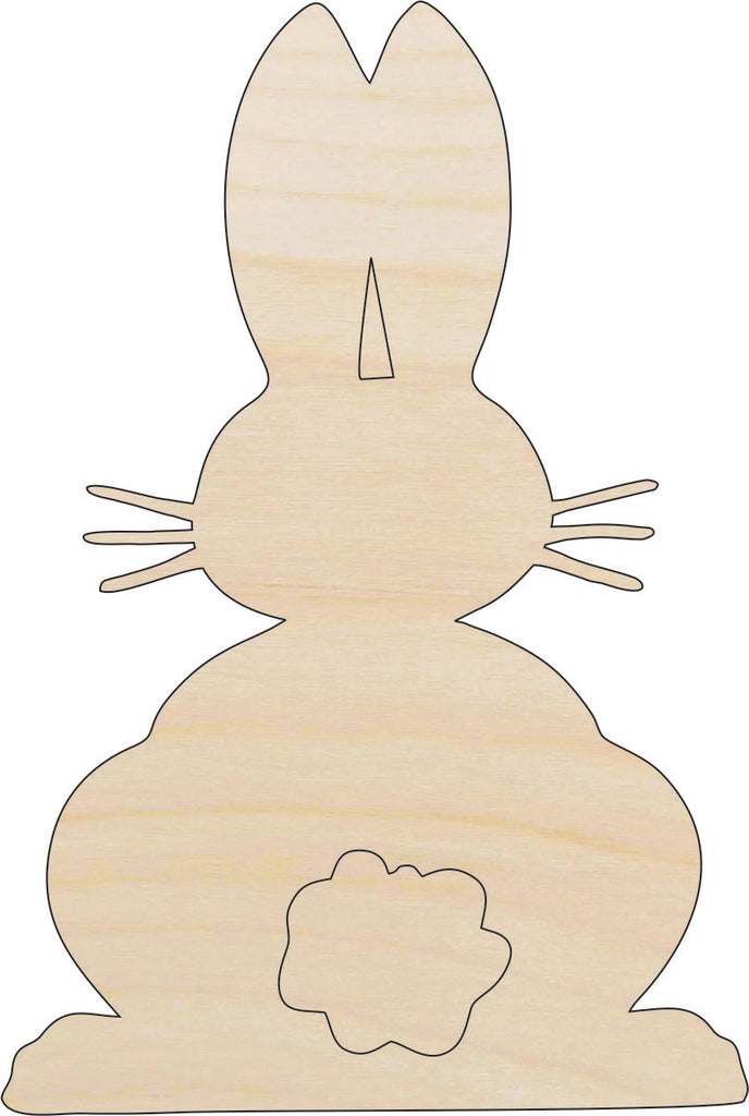 Bunny - Laser Cut Out Unfinished Wood Craft Shape BNY44
