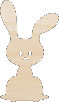 Bunny - Wood Craft Shape - Laser Cut Baltic Birch Unfinished DIY Wood Art Supplies BNY46 - The Wood Shape Store