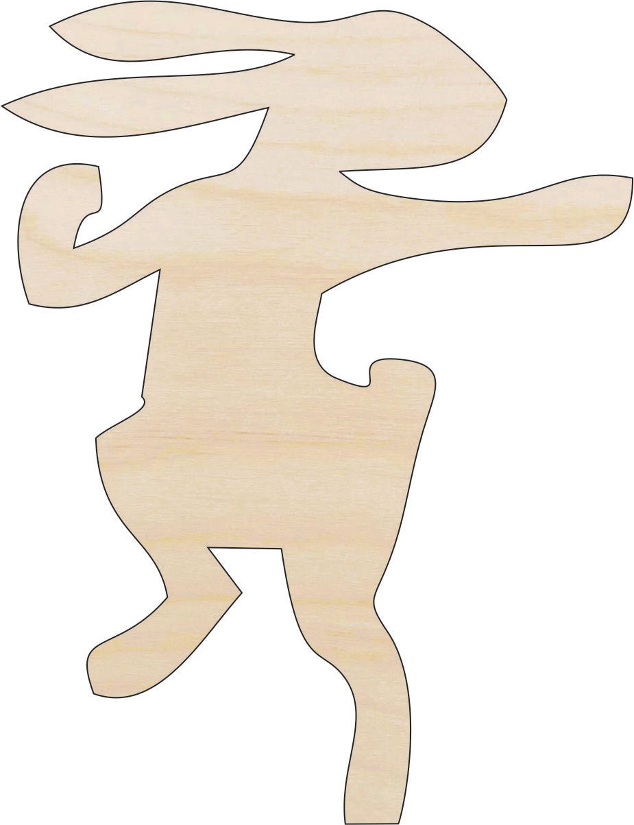 Bunny - Wood Craft Shape - Laser Cut Baltic Birch Unfinished DIY Wood Art Supplies BNY4 - The Wood Shape Store