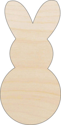 Bunny - Wood Craft Shape - Laser Cut Baltic Birch Unfinished DIY Wood Art Supplies BNY52 - The Wood Shape Store