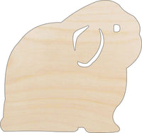Bunny - Wood Craft Shape - Laser Cut Baltic Birch Unfinished DIY Wood Art Supplies BNY56 - The Wood Shape Store