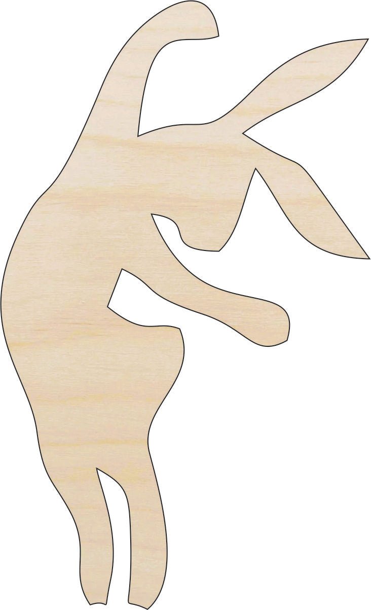 Bunny - Wood Craft Shape - Laser Cut Baltic Birch Unfinished DIY Wood Art Supplies BNY5 - The Wood Shape Store