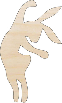 Bunny - Wood Craft Shape - Laser Cut Baltic Birch Unfinished DIY Wood Art Supplies BNY5 - The Wood Shape Store