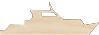 Boat Wood Craft Shape - Laser Cut Baltic Birch Unfinished DIY Wood Art Supplies BOT10 - The Wood Shape Store