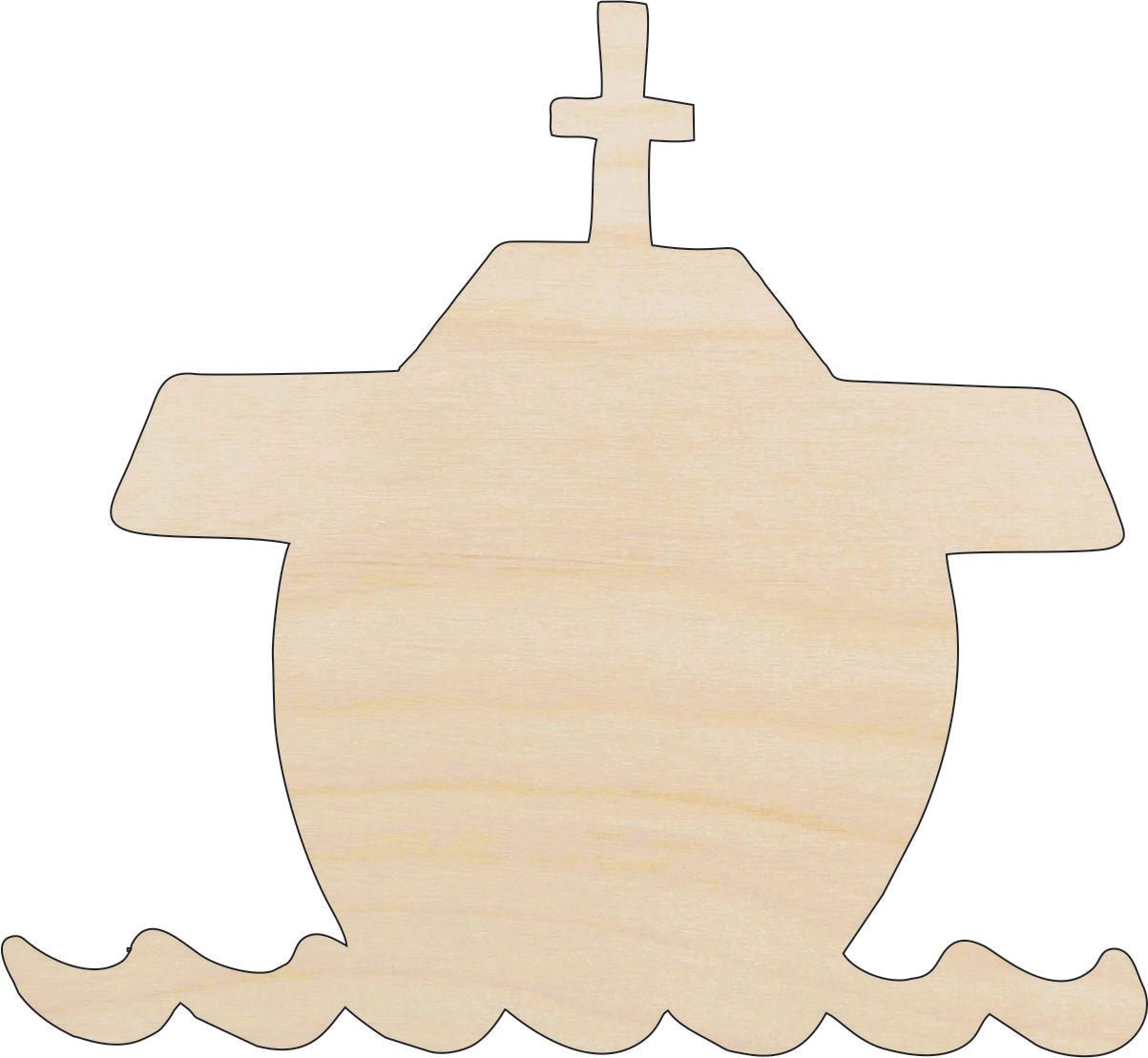 Boat Wood Craft Shape - Laser Cut Baltic Birch Unfinished DIY Wood Art Supplies BOT18 - The Wood Shape Store