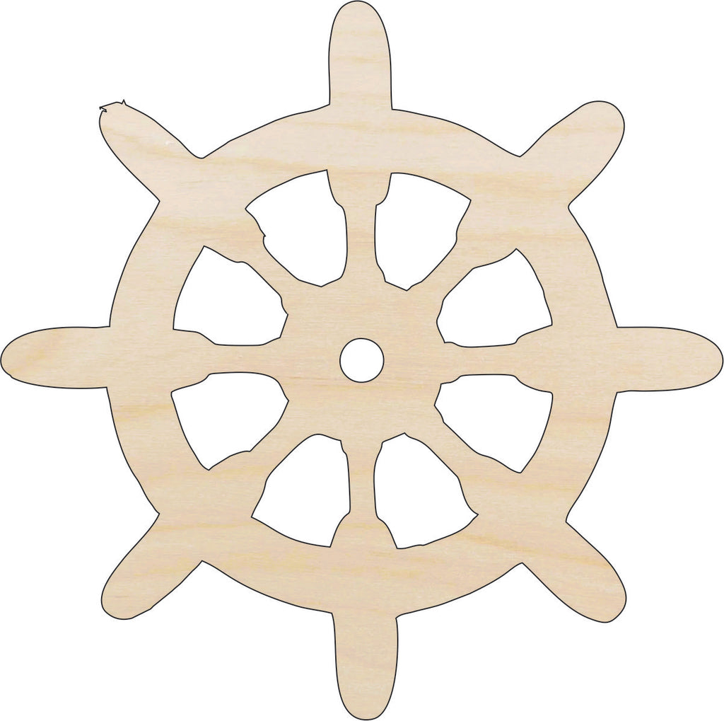 Ships Wheel - Laser Cut Wood Shape BOT26
