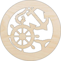 Boat Design Wood Craft Shape – Laser Cut Baltic Birch Unfinished DIY Wood Art Supplies BOT38 - The Wood Shape Store