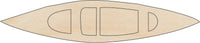 Canoe Wood Craft Shape - Laser Cut Baltic Birch Unfinished DIY Wood Art Supplies BOT40 - The Wood Shape Store